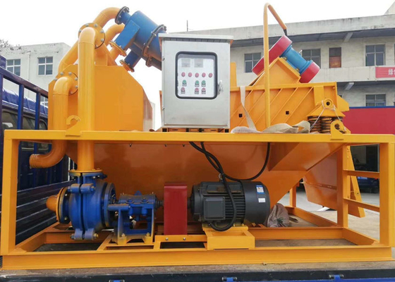 15-90T / H Slurry Desander Machine Żółty separator piasku błota